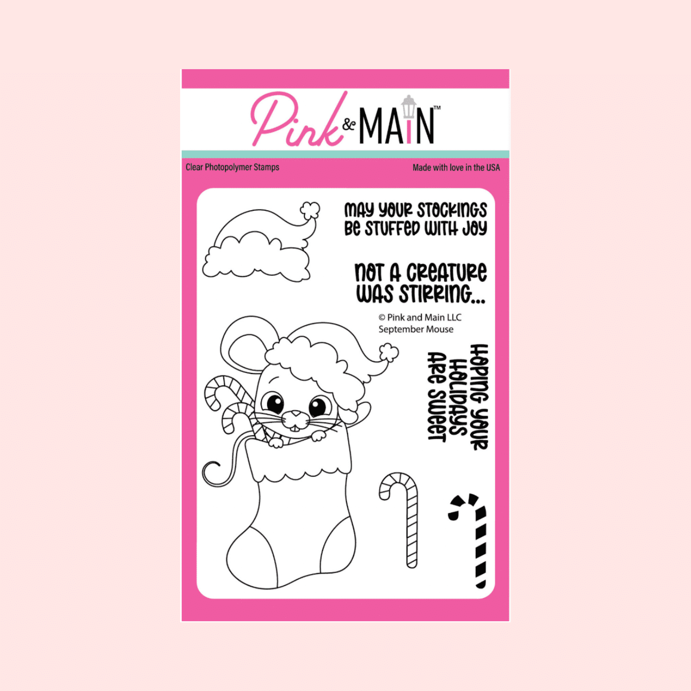 Sello September mouse - P&M