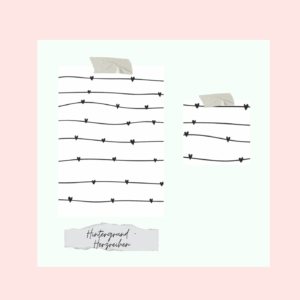 Sello Hintergrund-Herzreihen Creative Depot