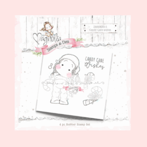Sello 12 month's of xmas ~ Candy Cane Wishes  Magnolia sin montar