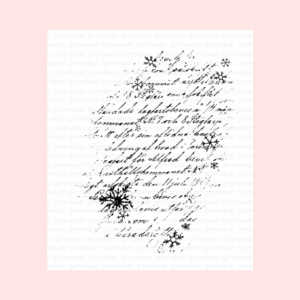 Sello Worn-Out Text with Snowflakes  21090602 Gummiapan