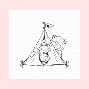 Sello Camping With Friends Gummiapan 23100103