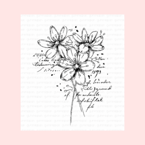 Sello Flower Collage Gummiapan 2350101