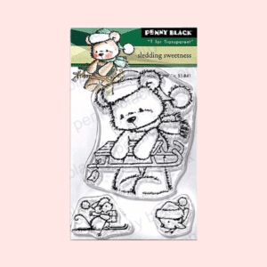 Sello Sledding Sweetness Penny B. 3"x 4"