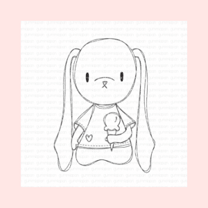 Sello Miku comiendo un helado 20040404