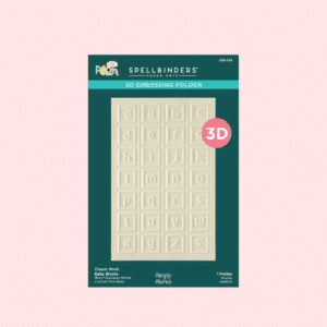Carpeta de embossing baby blocks spellbinders