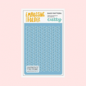 Mini carpeta embossing- diseño margaritas