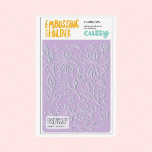Mini carpeta embossing- flores