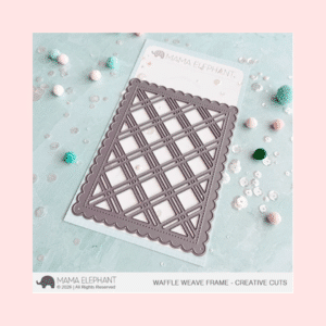 Troquel Waffle Weave Frame - Creative Cuts - Mama Elephant