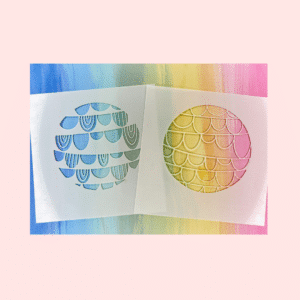 Stencil Scallops Duo - Tracey Hey