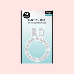 Troquel - Torn Edge Tag Round Essentials - Studio Light